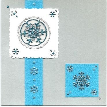 3D snowflake Christmas card 3