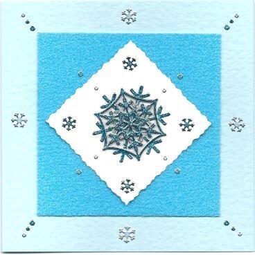 3D snowflake Christmas card 2