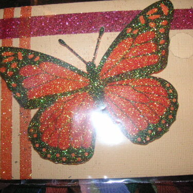 Irridescent Glitter Butterfly Card