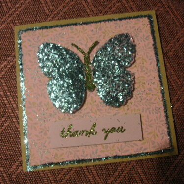 Tinsel Butterfly Card