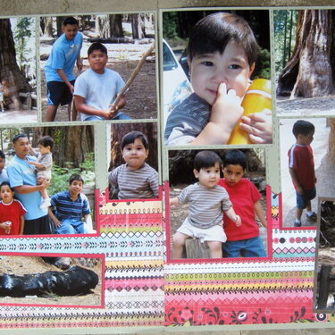 Two page LO for Family Vacation Album