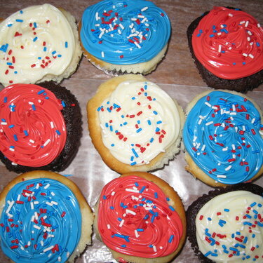 Patriotic cupcakes