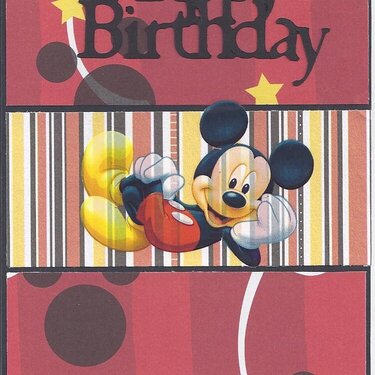 Mickey Birthday card