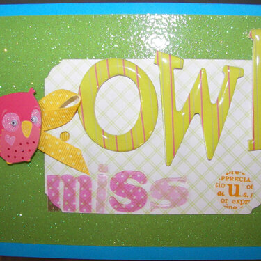 Owl miss u (I&#039;ll miss you)