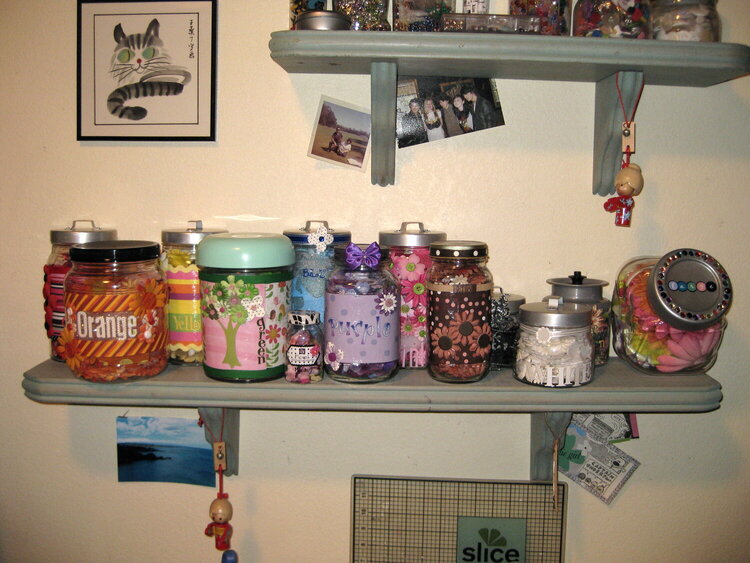 Re-organized and altered my flower jars