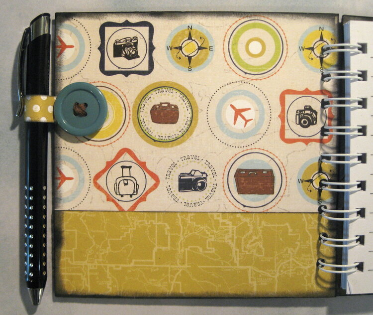 Travel notebook / journal - inside front