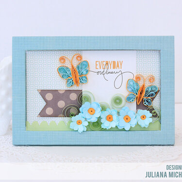 Everyday Ordinary Quilled Shadow Box Card