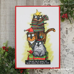 Snarky Cats Christmas Card