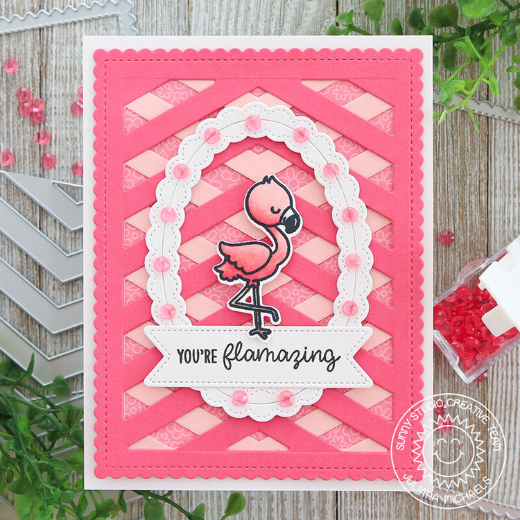 You&#039;re Flamazing Card Sunny Studio Stamps