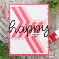 Happy Birthday Card Sunny Studio Stamps