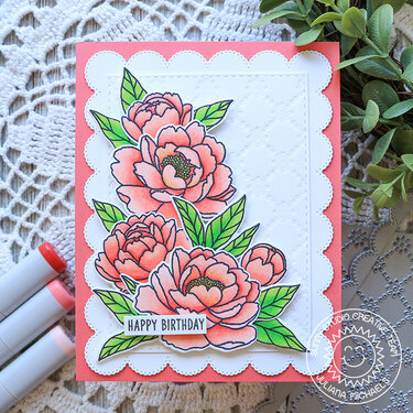 Happy Birthday Card Sunny Studio Stamps