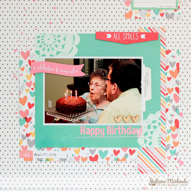 Happy Birthday Scrapbook Page *Elle&#039;s Studio*