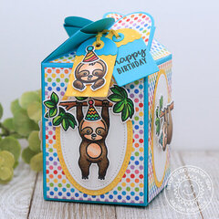 Happy Birthday Wrap Around Gift Box *Sunny Studio Stamps*