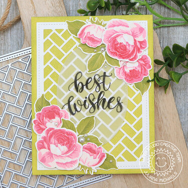 Best Wishes Card Sunny Studio Stamps