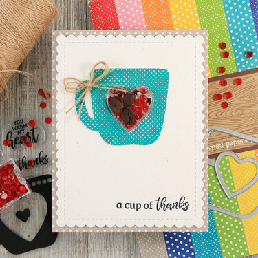 Cup of Thanks Coffee Shaker Card *Jillibean Soup*