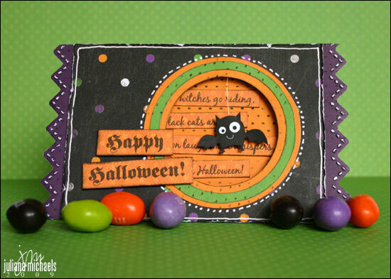 Happy Halloween Bat Card