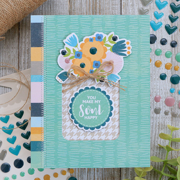 Soul Happy Jar Window Card