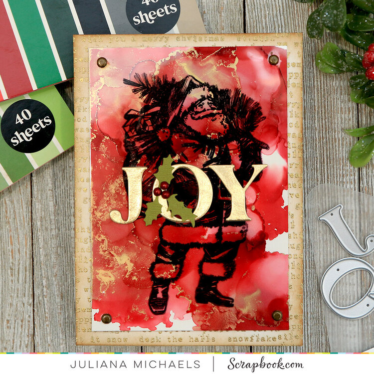 Joy Santa Card