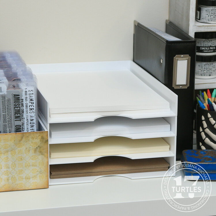 Stackable Paper Tray Storage for Tim Holtz Distress Papers