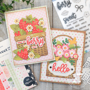 Berry Sweet Basket Cards