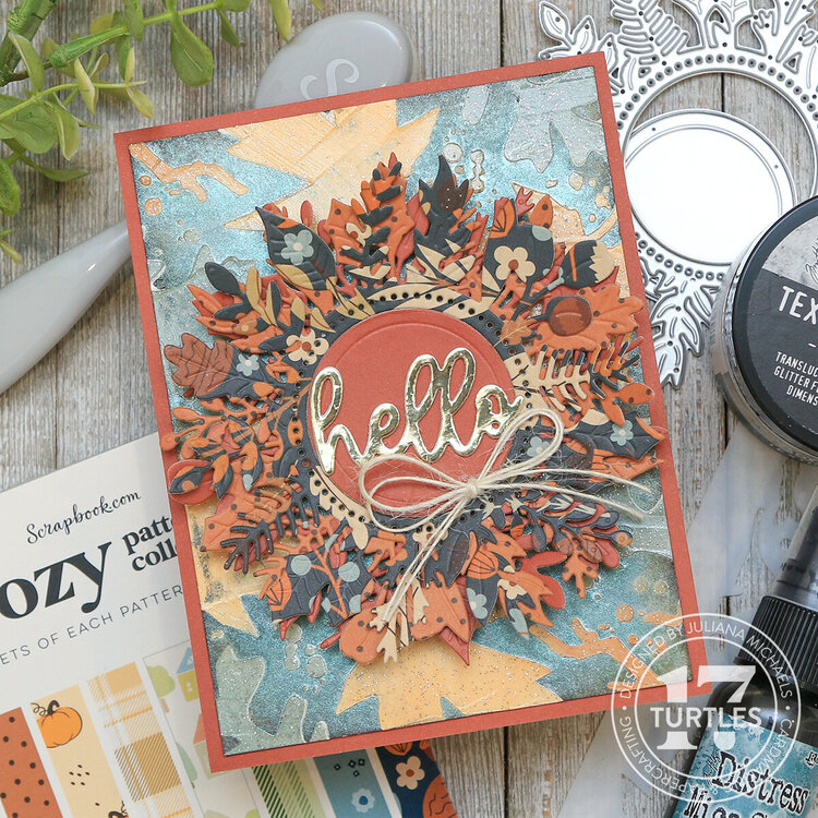 Cozy Wreath Cards for Fall, Halloween and Christmas