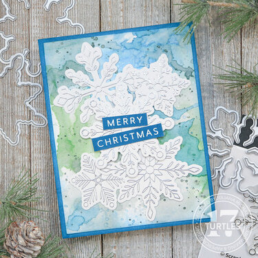 Merry Christmas Snowflake Card