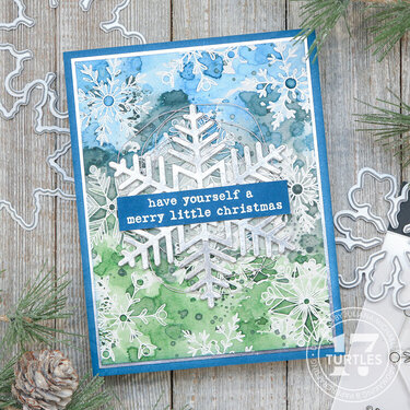 Merry Little Christmas Snowflake Card