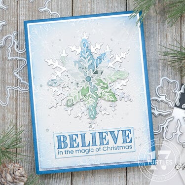 Believe Snowflake Christmas Card
