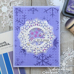 Let It Snow Winter Shaker Card