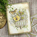 Hello Card | 49 and Market and Sizzix