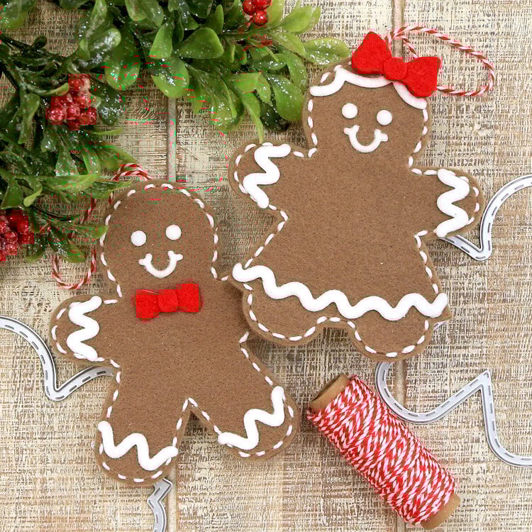 Gingerbread Felt Ornaments