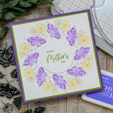 Happy Mother&#039;s Day Card | Sizzix Stamp and Spin