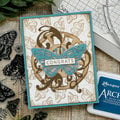 Congrats Card | Sizzix Stamp and Spin
