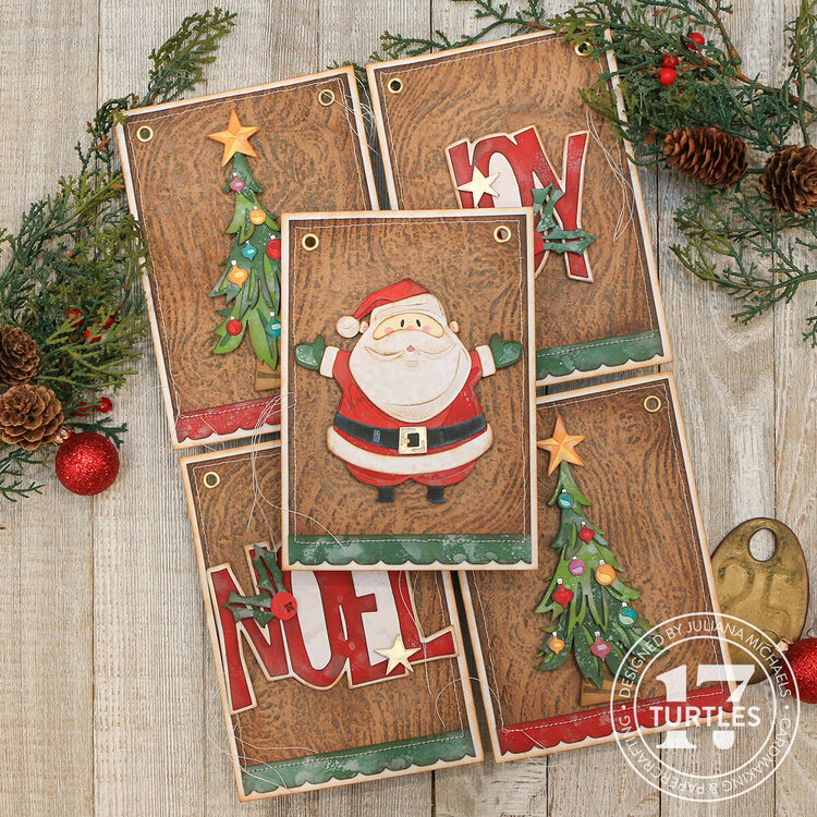 Christmas Banner - Tim Holtz Sizzix Christmas 2023