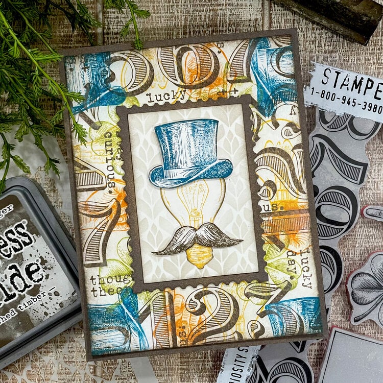 Lucky Day Card | Tim Holtz Stampers Anonymous