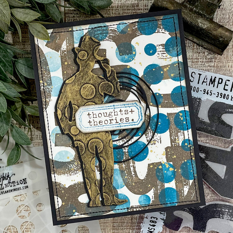Thoughts and Theories Card | Tim Holtz Stampers Anonymous