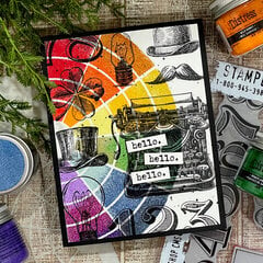 Hello Card | Tim Holtz Stampers Anonymous