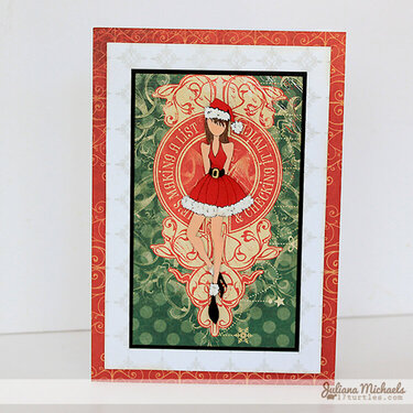 Naughty or Nice Nutting Doll Christmas Card ***Leaky Shed Studio***