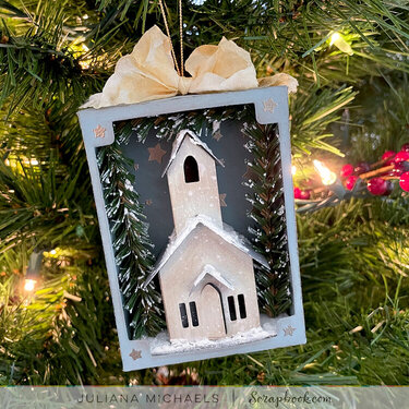 Paper Village Christmas Ornament