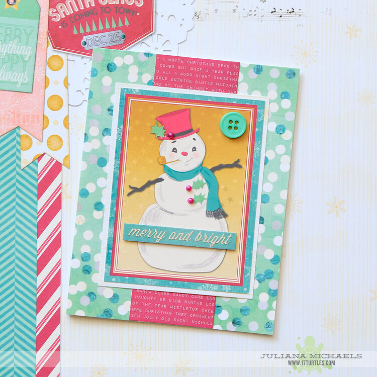 BoBunny Christmas Cards with Candy Cane Lane