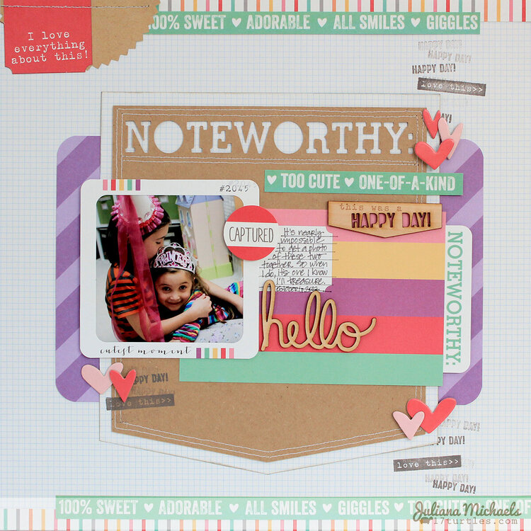 Noteworthy Scrapbook Page *Elle&#039;s Studio*