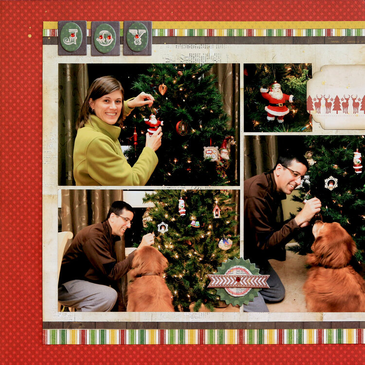 O&#039; Christmas Tree BoBunny Christmas Collage