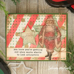 Santa Looks Attractive Christmas Card