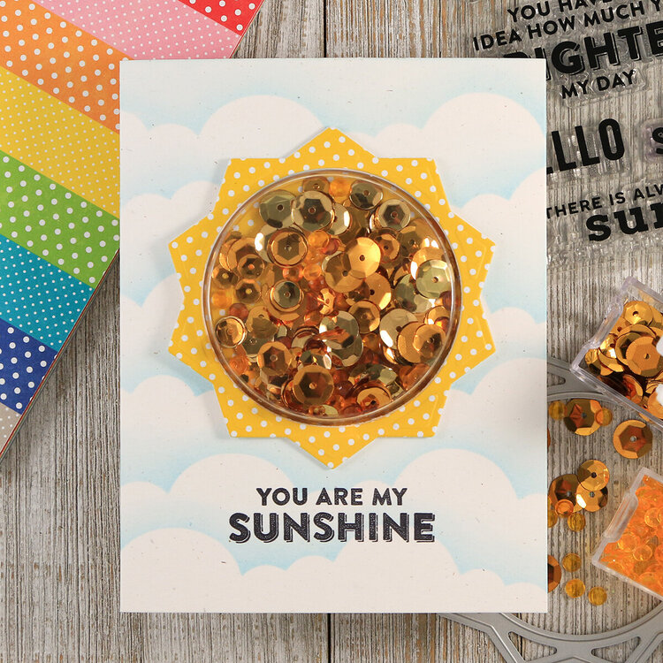 Sunshine Shaker Card *Jillibean Soup*