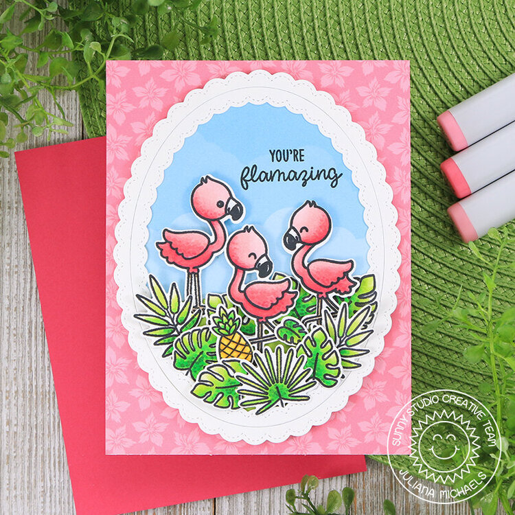 You&#039;re Flamazing Card *Sunny Studio Stamps*