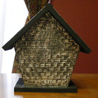 Decorative Birdhouse, back