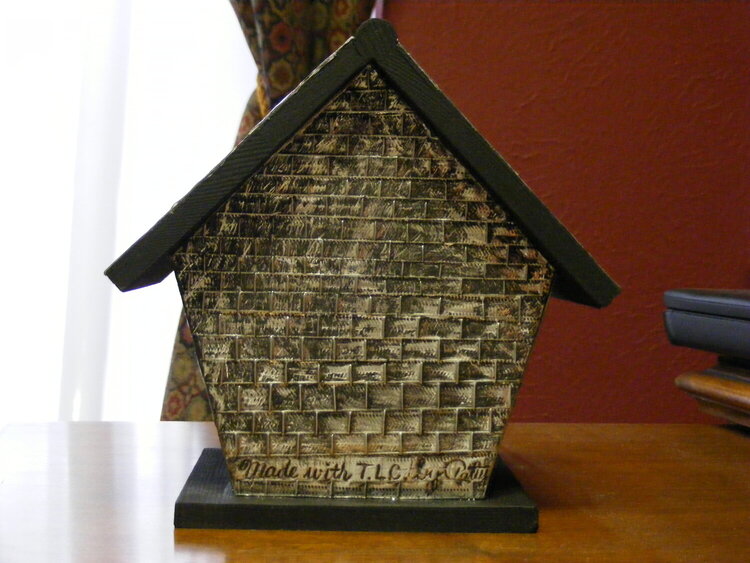 Decorative Birdhouse, back