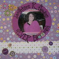 My page for mom's scrapbook