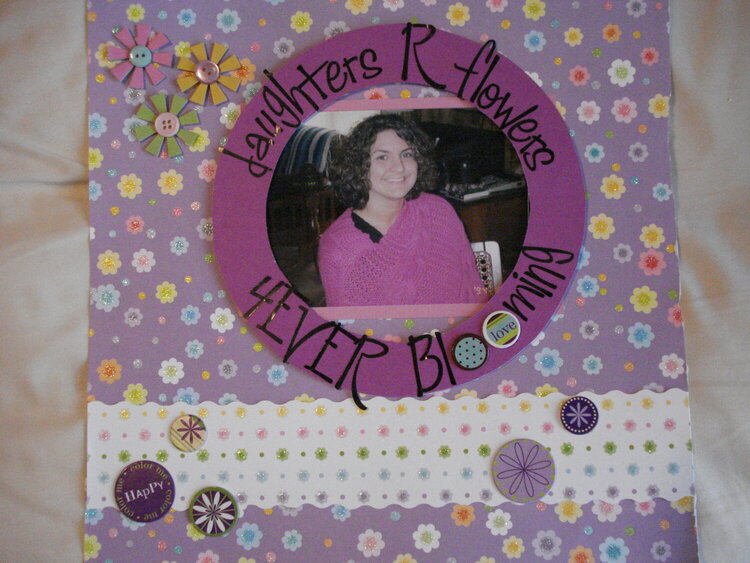 My page for mom&#039;s scrapbook