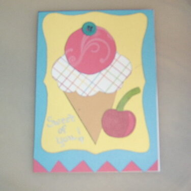 The Ice  cream card!!!